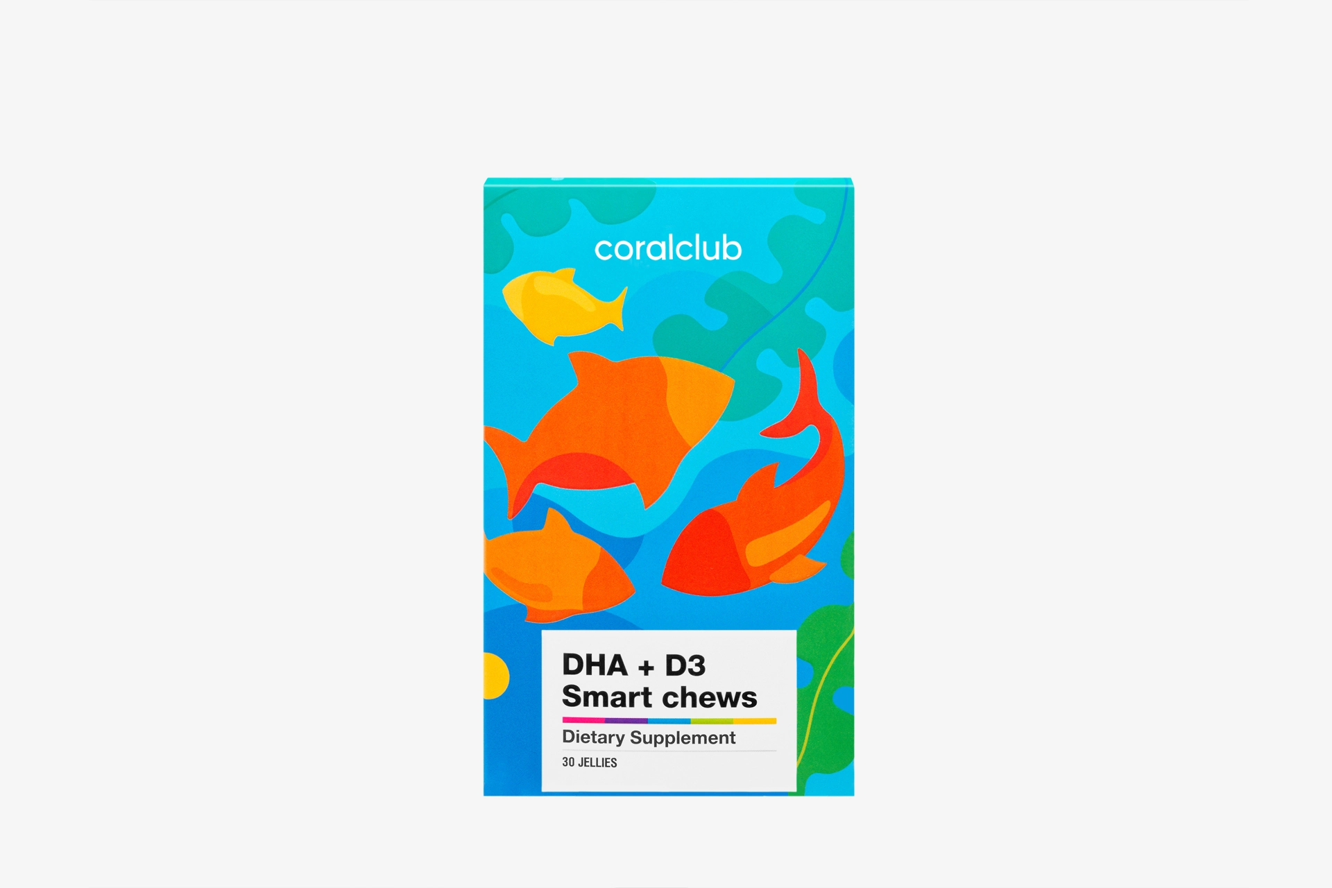 DHA+D3 Smart chews – complemento alimenticio con edulcorantes. Peso neto: 50 g.